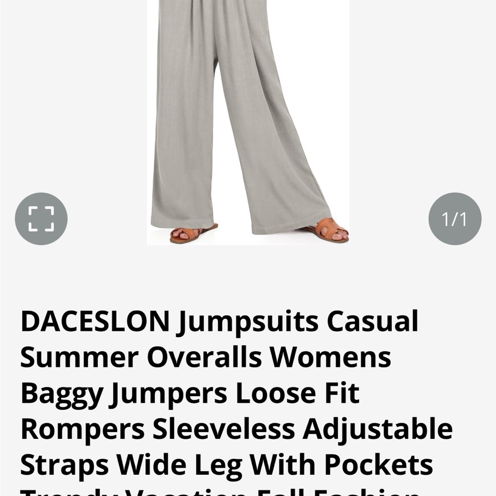 New Daceslon gray overalls, XL - Picture 2 of 3